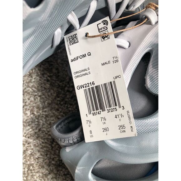 Adidas AdiFOM Q Marbled Grey Men’s Size 8 Sneakers - Picture 7 of 7